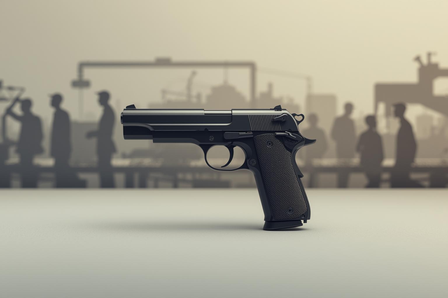 20th century transformations: mass production, semi-automatic pistols, social impacts